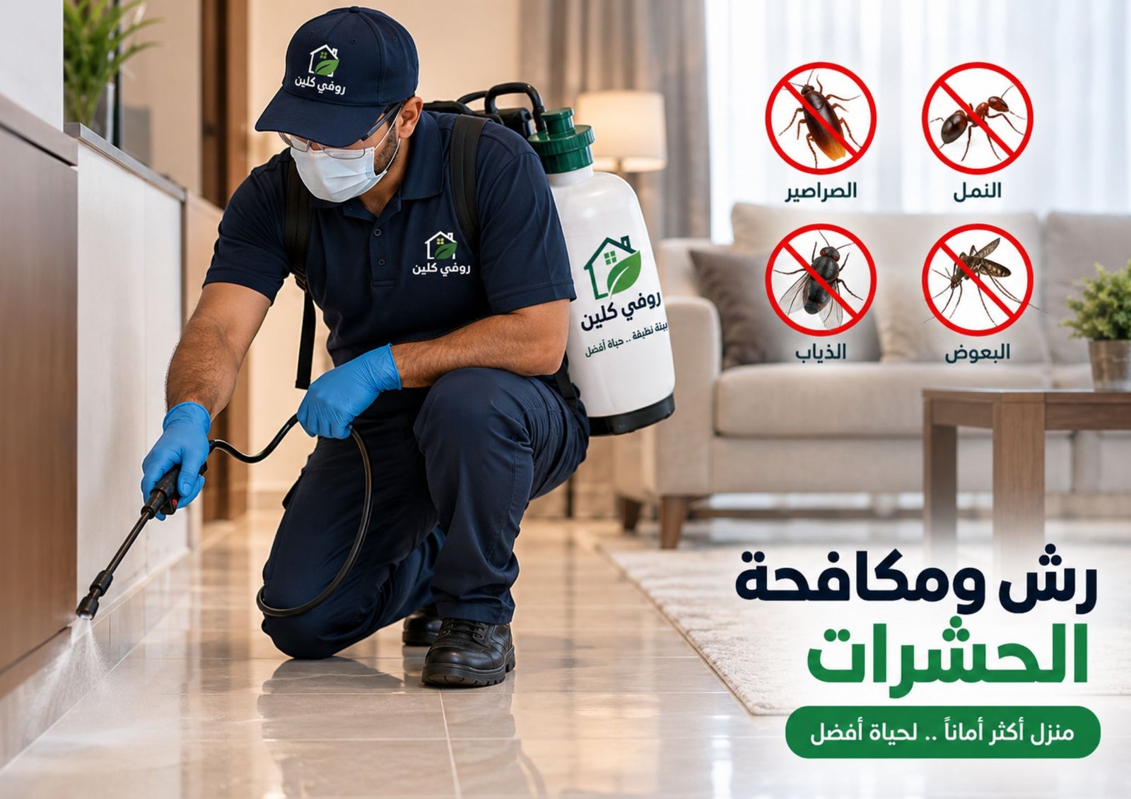 رش ومكافحة الحشرات